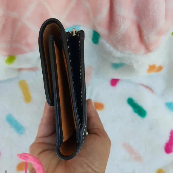 COACH Y2K Mini Signature 2-Piece Set Soho Era Buckle Long Wallet + Matching Case - Picture 11 of 16